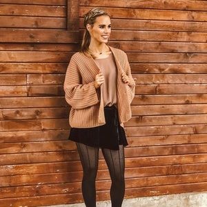 Free People black skort